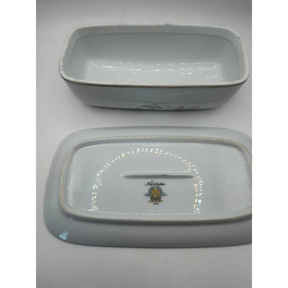 Noritake Rosay Covered Butter Dish